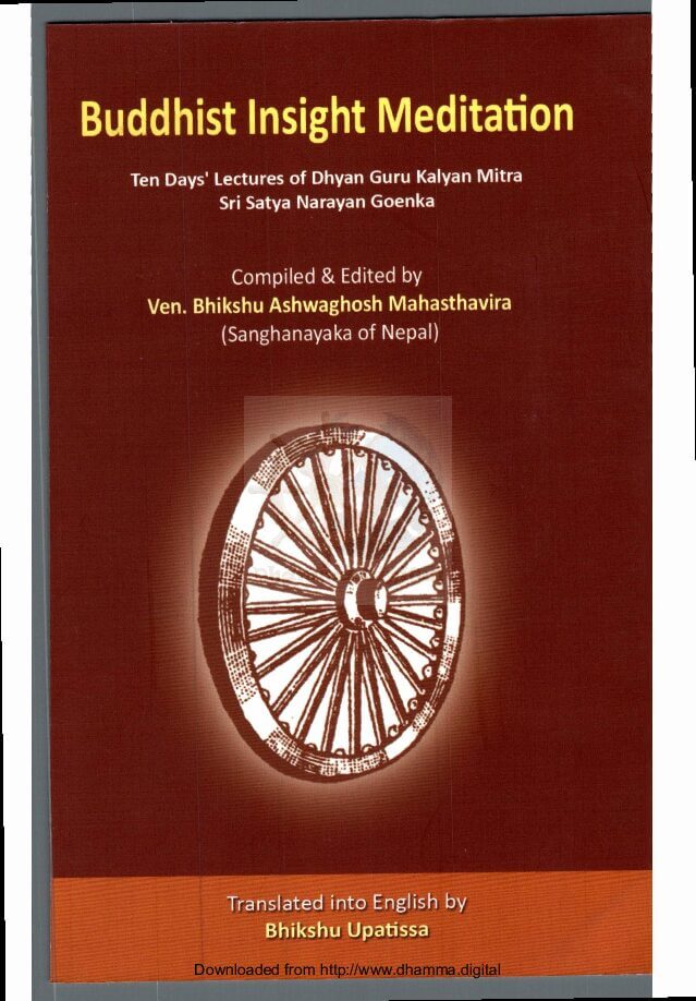 Buddhist Insight Meditation